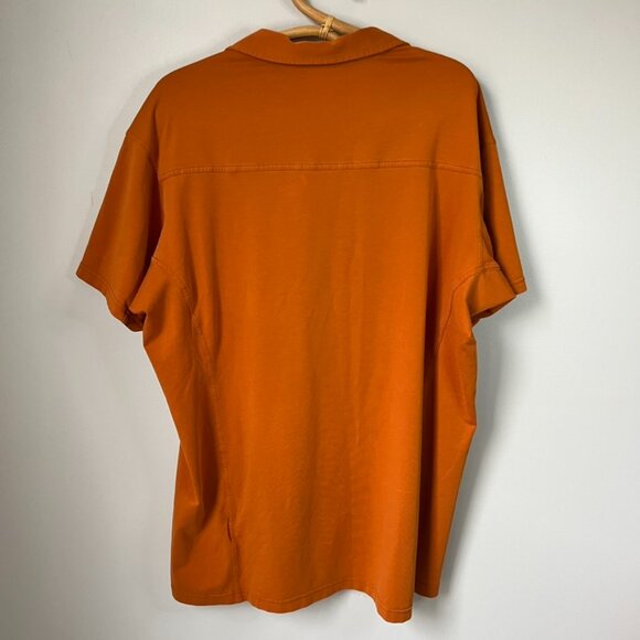 Arc'teryx Orange Short Sleeve Polo Men's XL - Picture 2 of 6